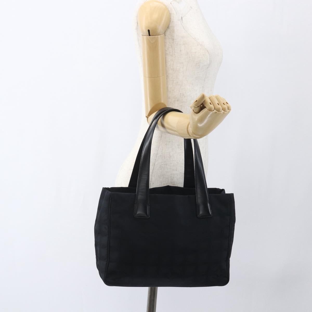 Chanel Travel Line Tote Nylon, BLACK, NYLON, Tote bag