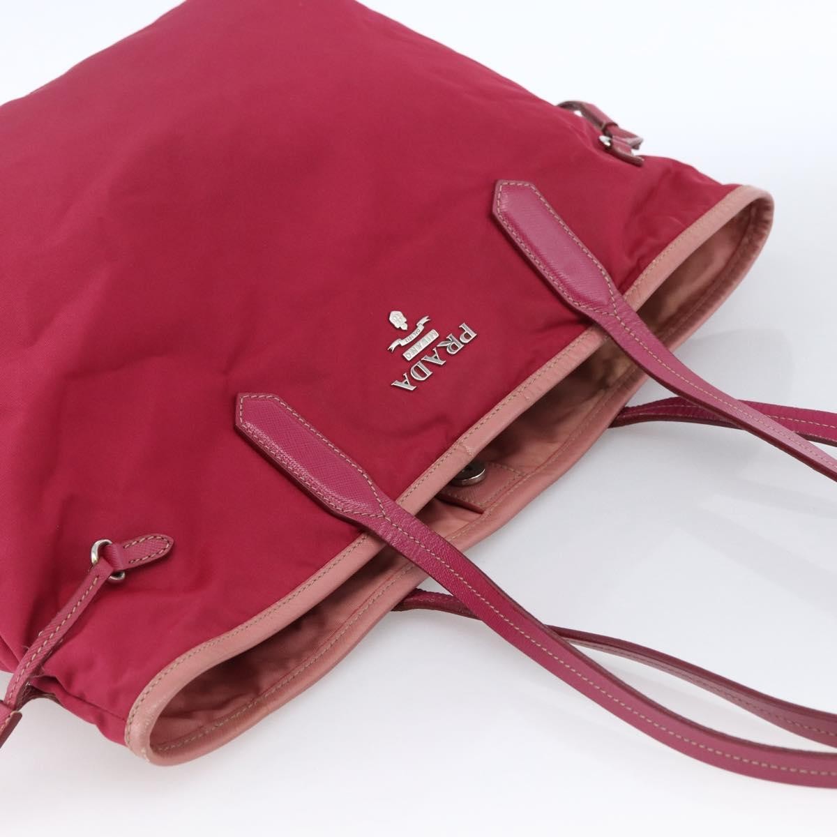 Prada Vintage Tote Tessuto, PINK, NYLON, Tote bag