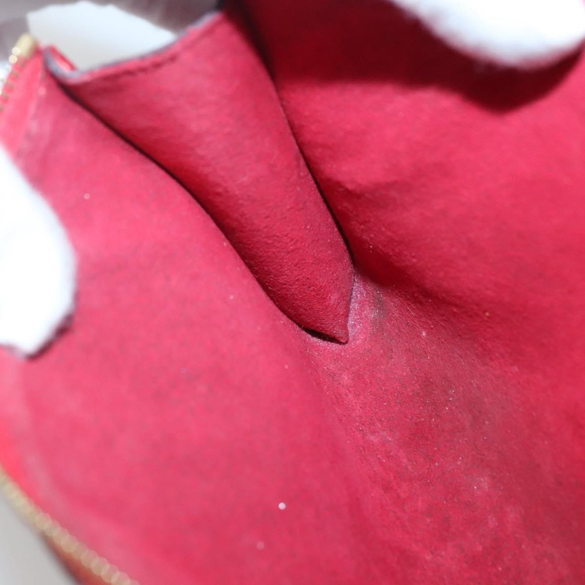 Louis Vuitton Pochette Accessoires Epi Leather, RED, LEATHER, Clutche & pouche