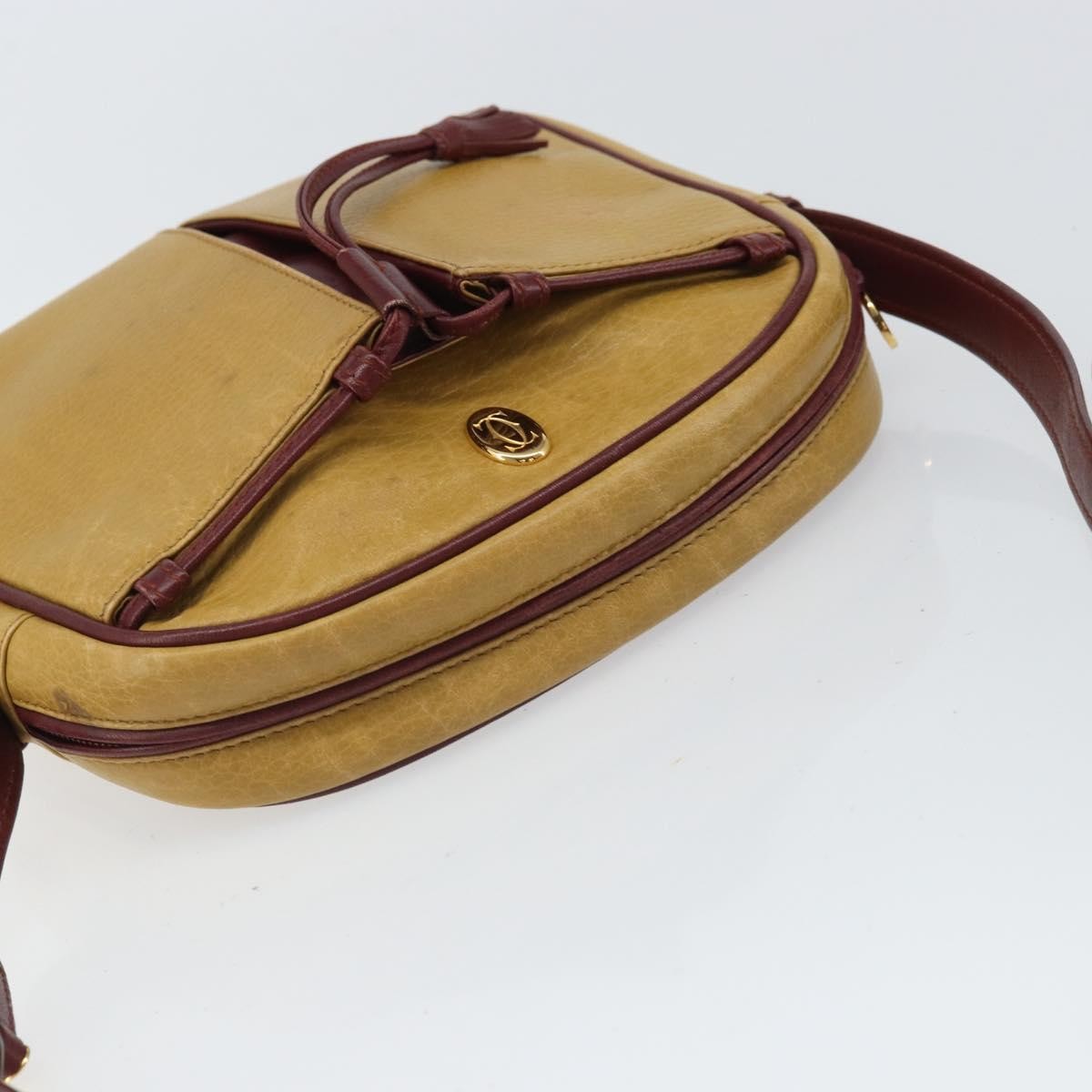 cartier Tasseled Must de Cartier Crossbody Bag Leather, YELLOW, LEATHER, Shoulder bag