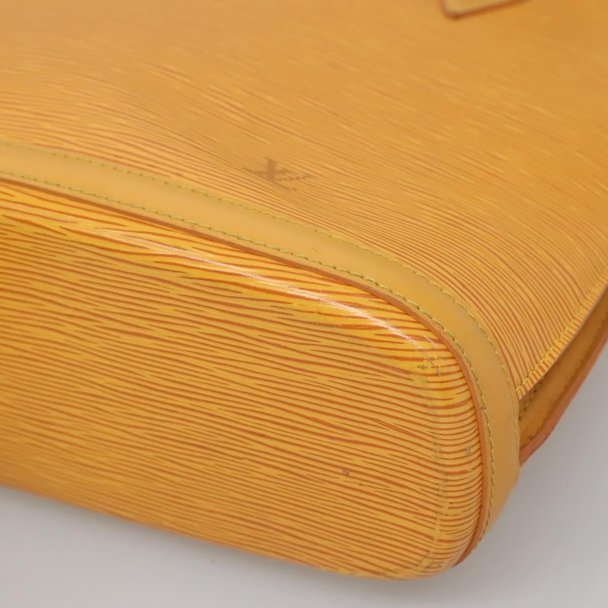 Louis Vuitton Lussac Handbag Epi Leather, YELLOW, LEATHER, Shoulder bag