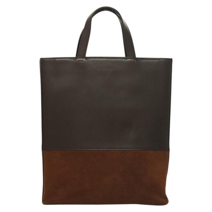 Burberry Vintage Handbag Leather, BROWN, LEATHER, Handbag