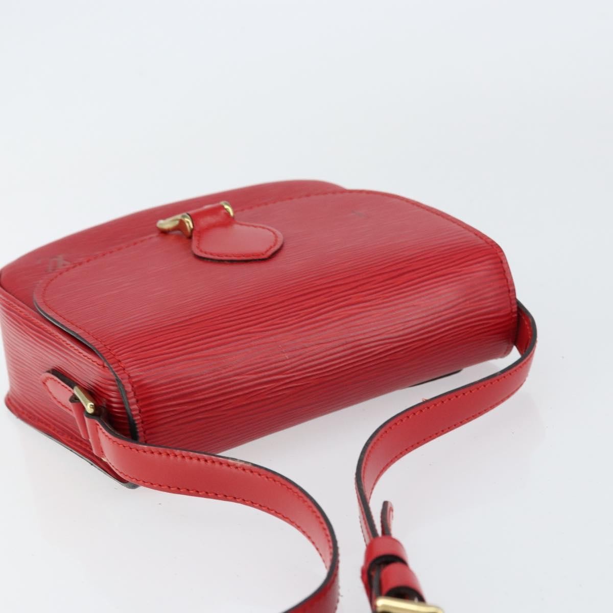 Louis Vuitton Saint Cloud Handbag Epi Leather, RED, LEATHER, Shoulder bag