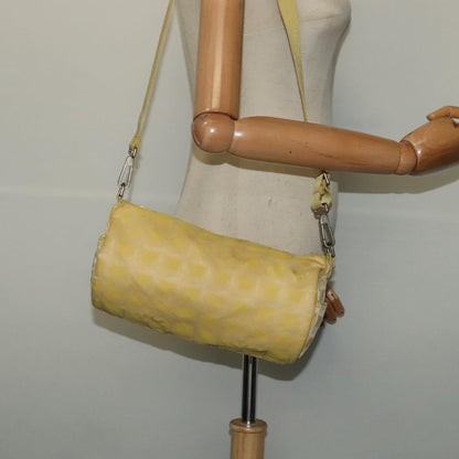 Chanel Travel Line Barrel Bag Nylon, YELLOW, NYLON, Travel bag