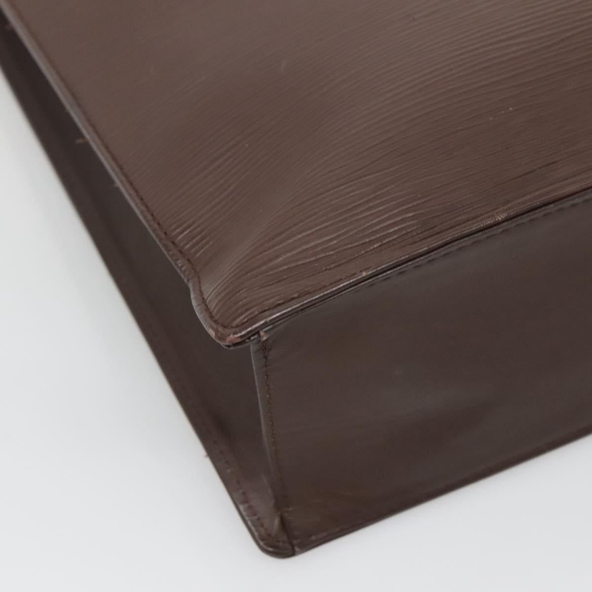 Louis Vuitton Sac Plat Bag Epi Leather, BROWN, LEATHER, Handbag