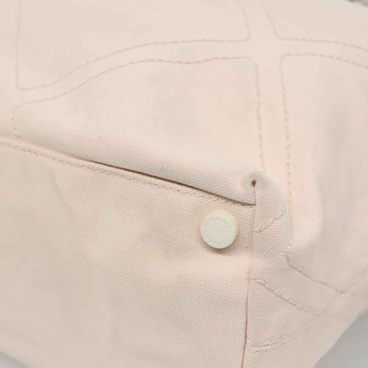 Chanel Vintage Cruise Line No.5 Tote Quilted Canvas, ECRU, CANVAS, Tote bag