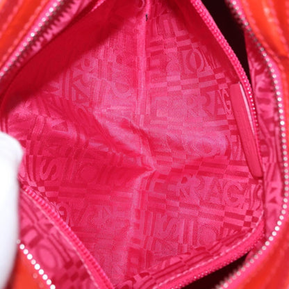 Salvatore Ferragamo Gancini handbag Patent leather, RED, PATENT_LEATHER, Handbag