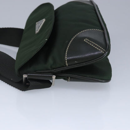 Prada Waist Bag Nylon and leather, KHAKI, NYLON, Shoulder bag