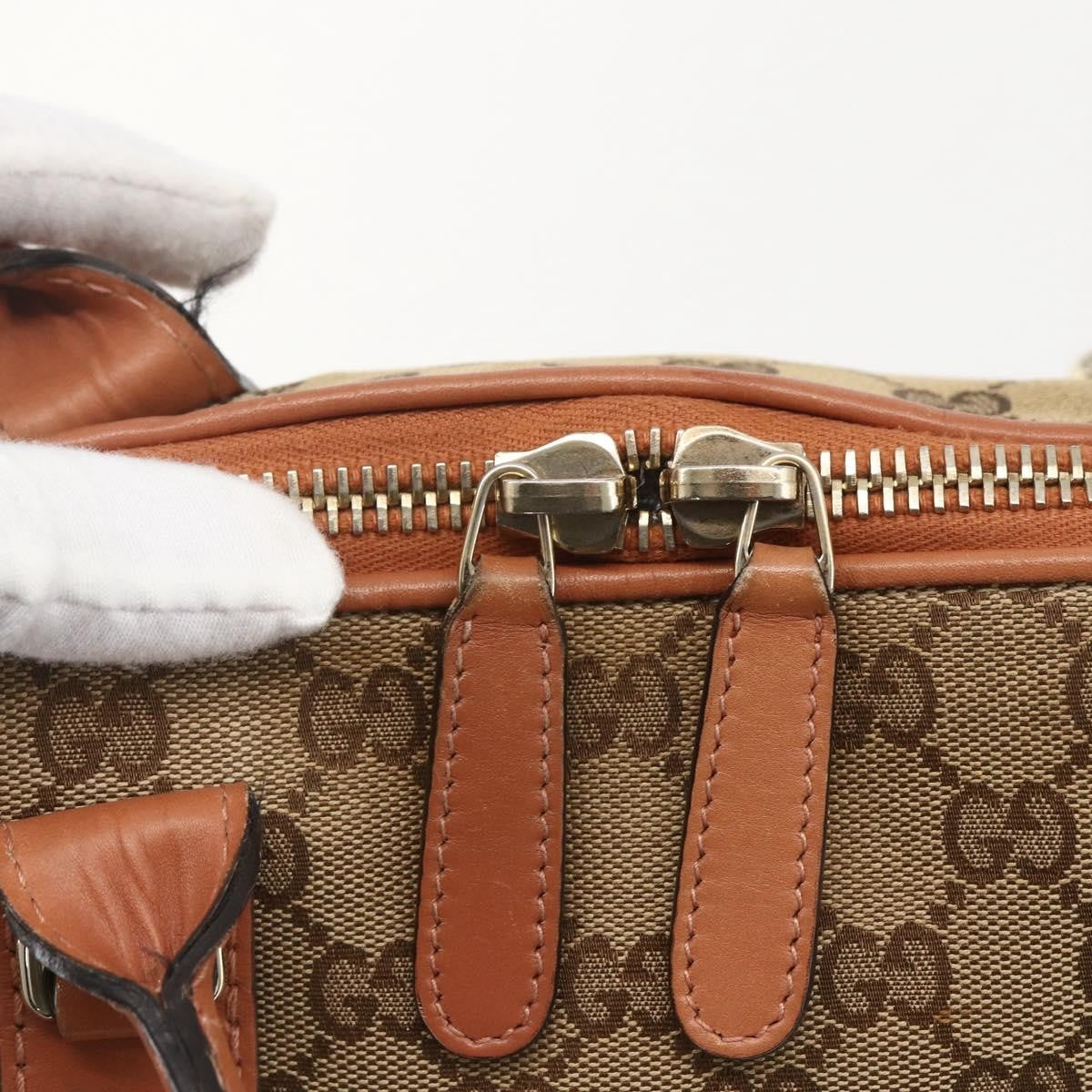 Gucci Vintage tote Canvas, BROWN, CANVAS, Tote bag