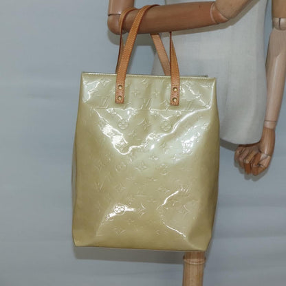 Louis Vuitton Reade Handbag Monogram Vernis, Beige, Patent Leather, Handbag