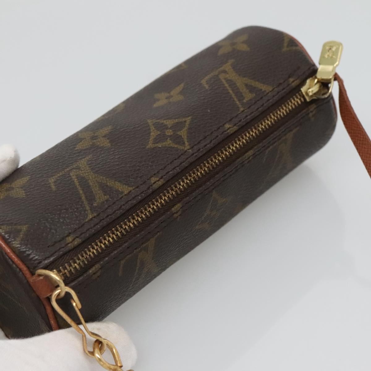 Louis Vuitton Papillon Pochette Monogram Canvas, BROWN, CANVAS, Clutche & pouche