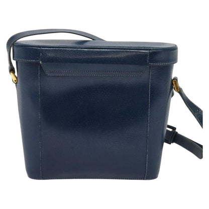 Gucci Vintage Shoulder Bag Leather, BLUE, LEATHER, Shoulder bag