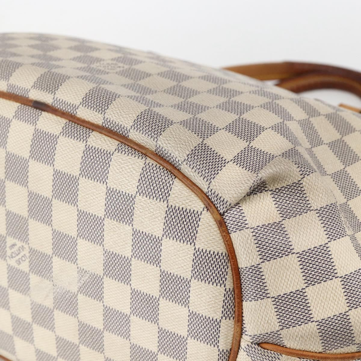 Louis Vuitton Riviera Handbag Damier, WHITE, CANVAS, Handbag