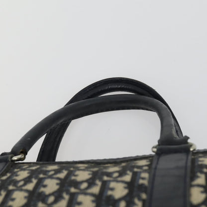 Christian Dior Vintage Trotter Boston Bag Canvas, NAVY, CANVAS, Travel bag