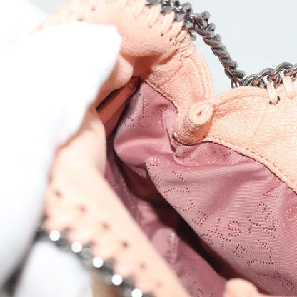 Stella McCartney Falabella Fold Over Crossbody Bag Suede, PINK, SUEDE, Shoulder bag