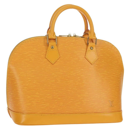Louis Vuitton Alma Handbag Epi Leather, YELLOW, LEATHER, Handbag