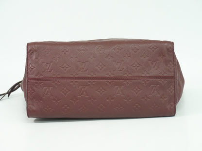 Louis Vuitton Lumineuse Handbag Monogram Empreinte Leather, BURGUNDY, LEATHER, Handbag