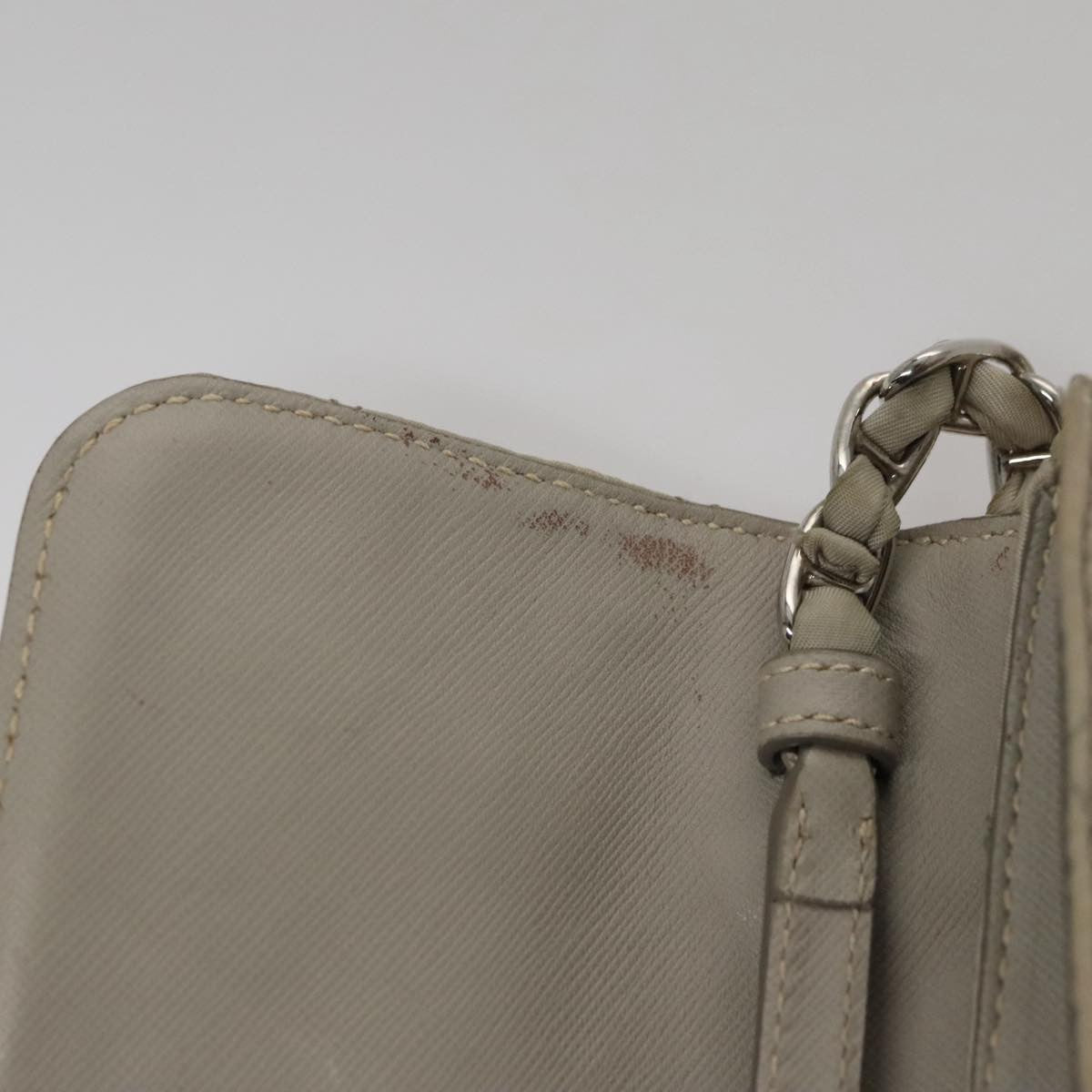 Prada Pushlock Chain Flap Bag Quilted Tessuto, BEIGE, NYLON, Shoulder bag