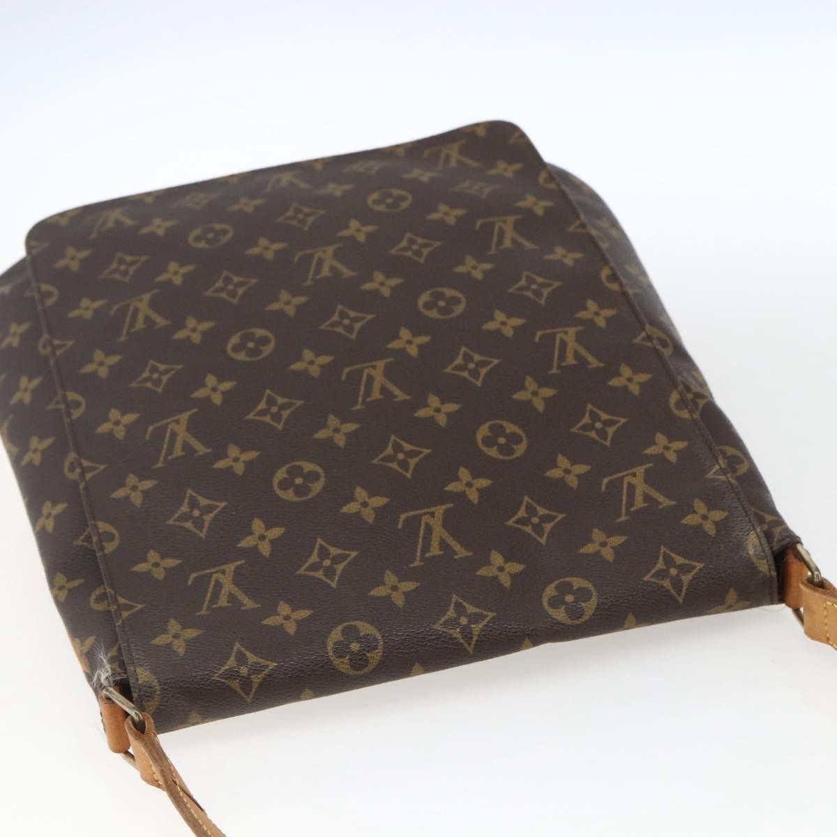 Louis Vuitton Musette Salsa Handbag Monogram Canvas, BROWN, CANVAS, Shoulder bag