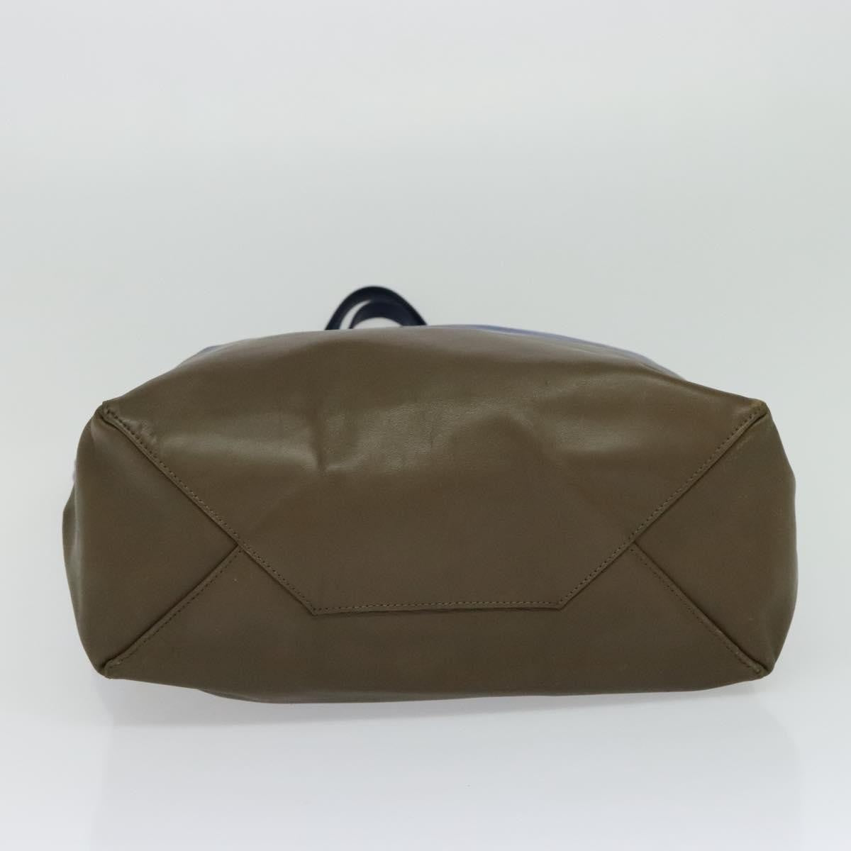 Celine Vertical Cabas Tote Leather, BLUE, LEATHER, Tote bag