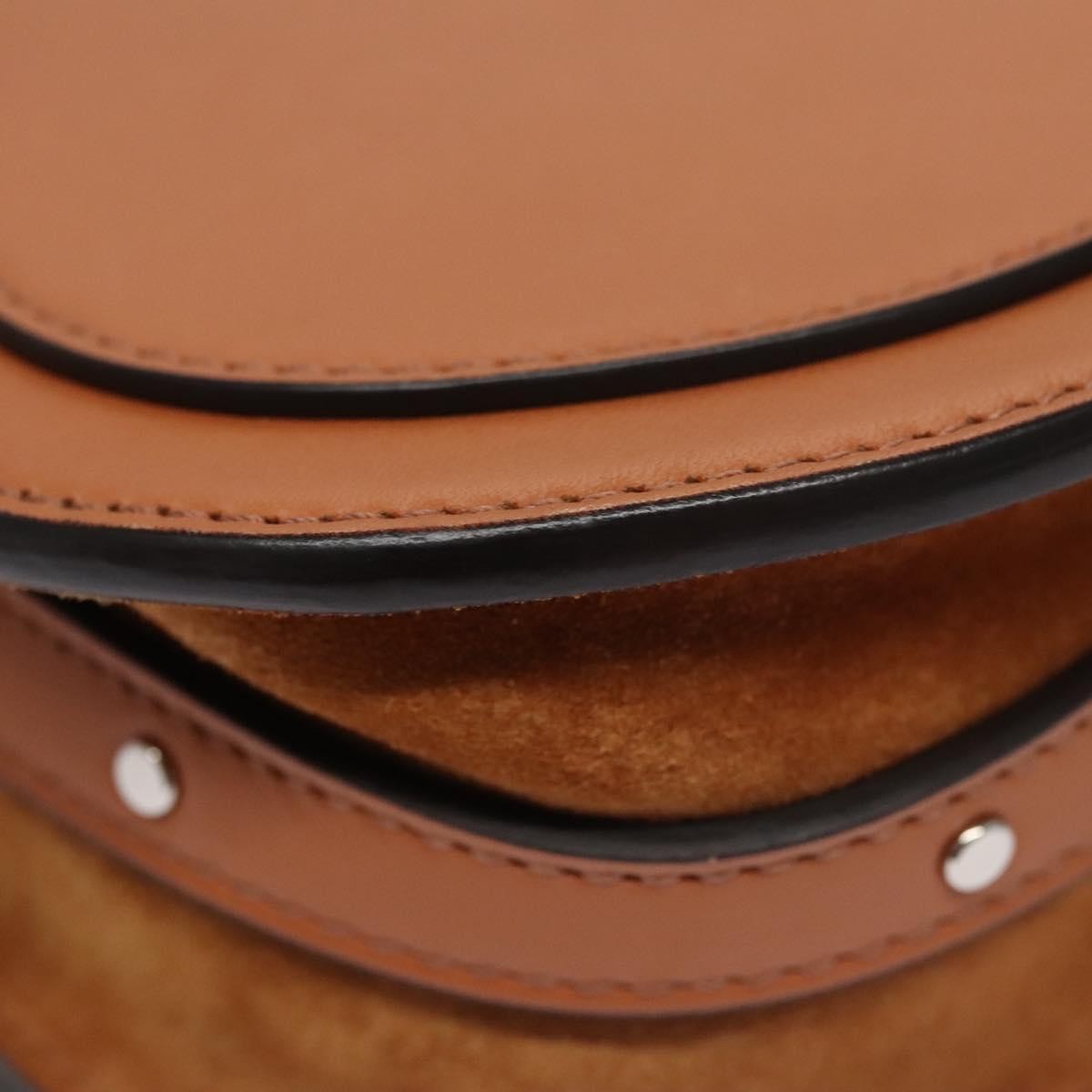 Chloe Nile Crossbody Bag Mirror Leather, BROWN, LEATHER, Crossbody bag