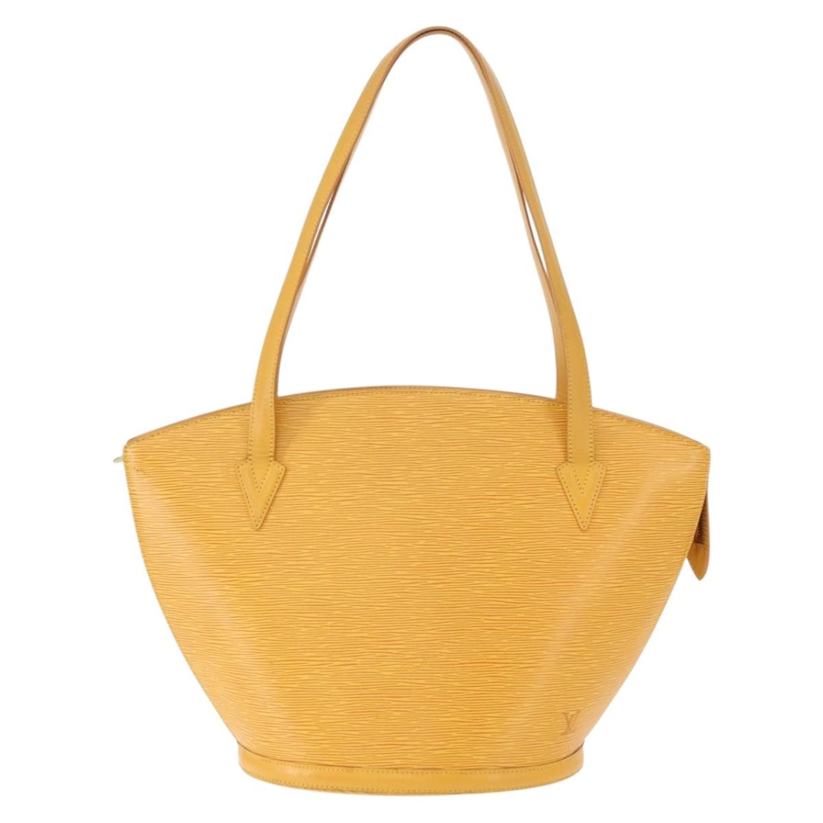 Louis Vuitton Saint Jacques Handbag Epi Leather, YELLOW, LEATHER, Shoulder bag