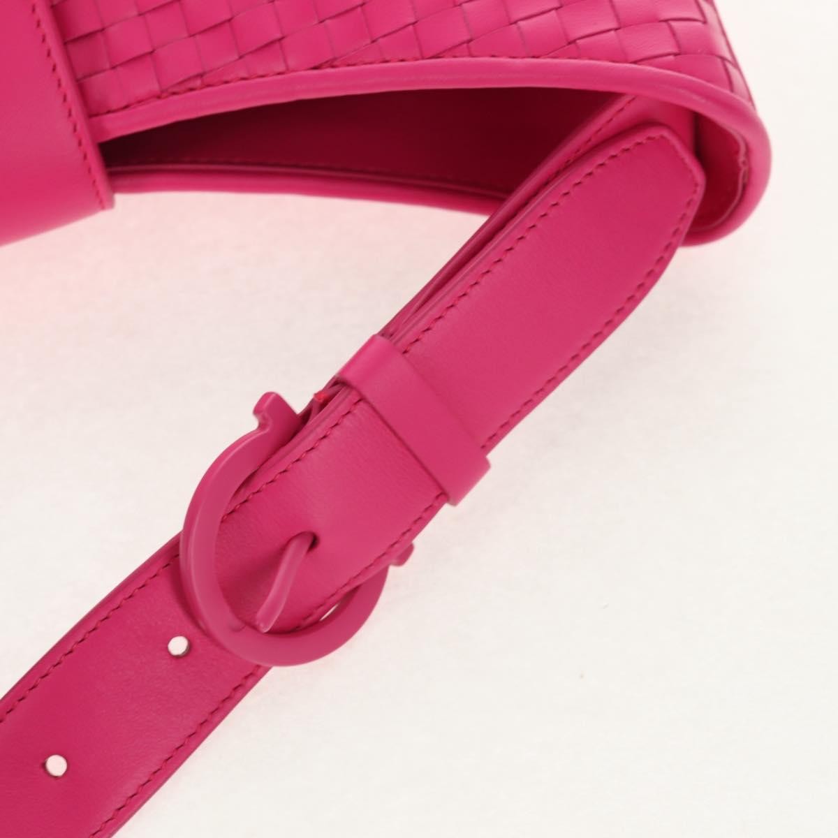 Salvatore Ferragamo Gancini Shoulder Bag Leather, PINK, LEATHER, Shoulder bag
