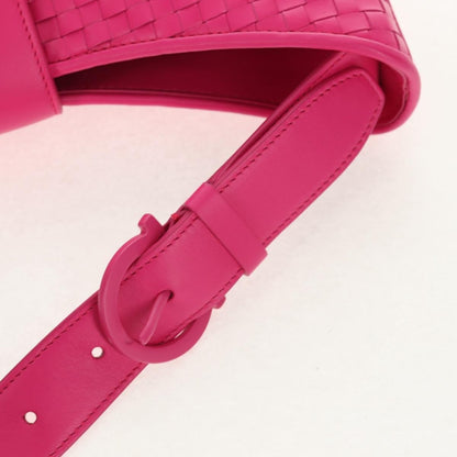 Salvatore Ferragamo Gancini Shoulder Bag Leather, PINK, LEATHER, Shoulder bag