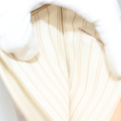 Louis Vuitton Neverfull Pochette Damier, WHITE, CANVAS, Tote bag