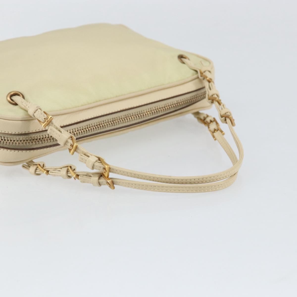 Prada Vintage Handbag Tessuto, Beige, Nylon, Handbag