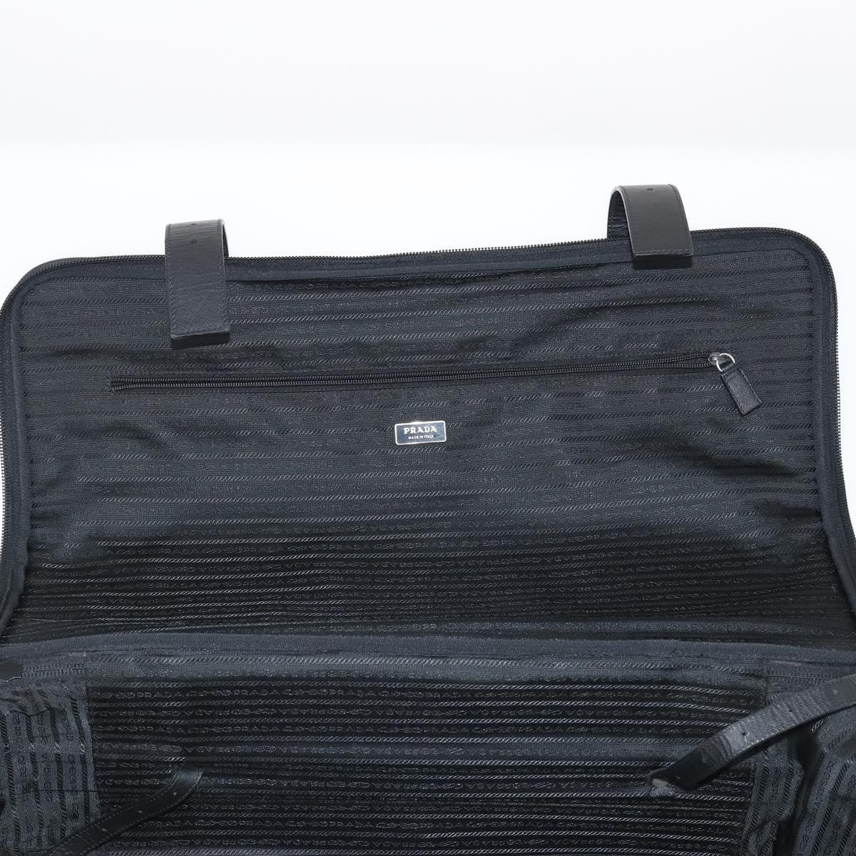 Prada Trunk Bag Nylon, BLACK, NYLON, Travel bag