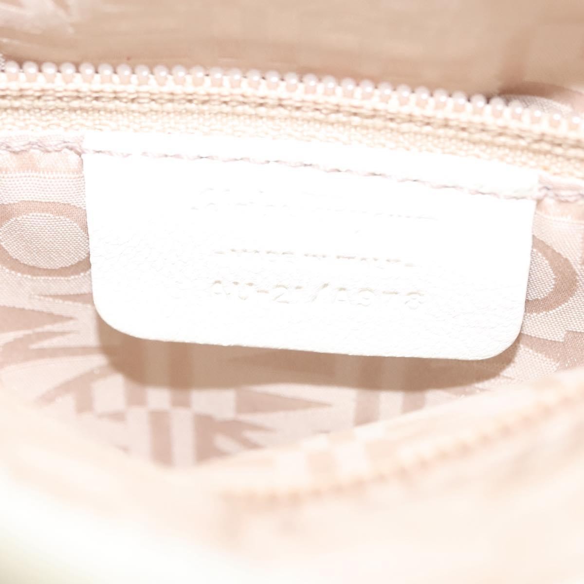 Salvatore Ferragamo Vala Leather, WHITE, LEATHER, Handbag