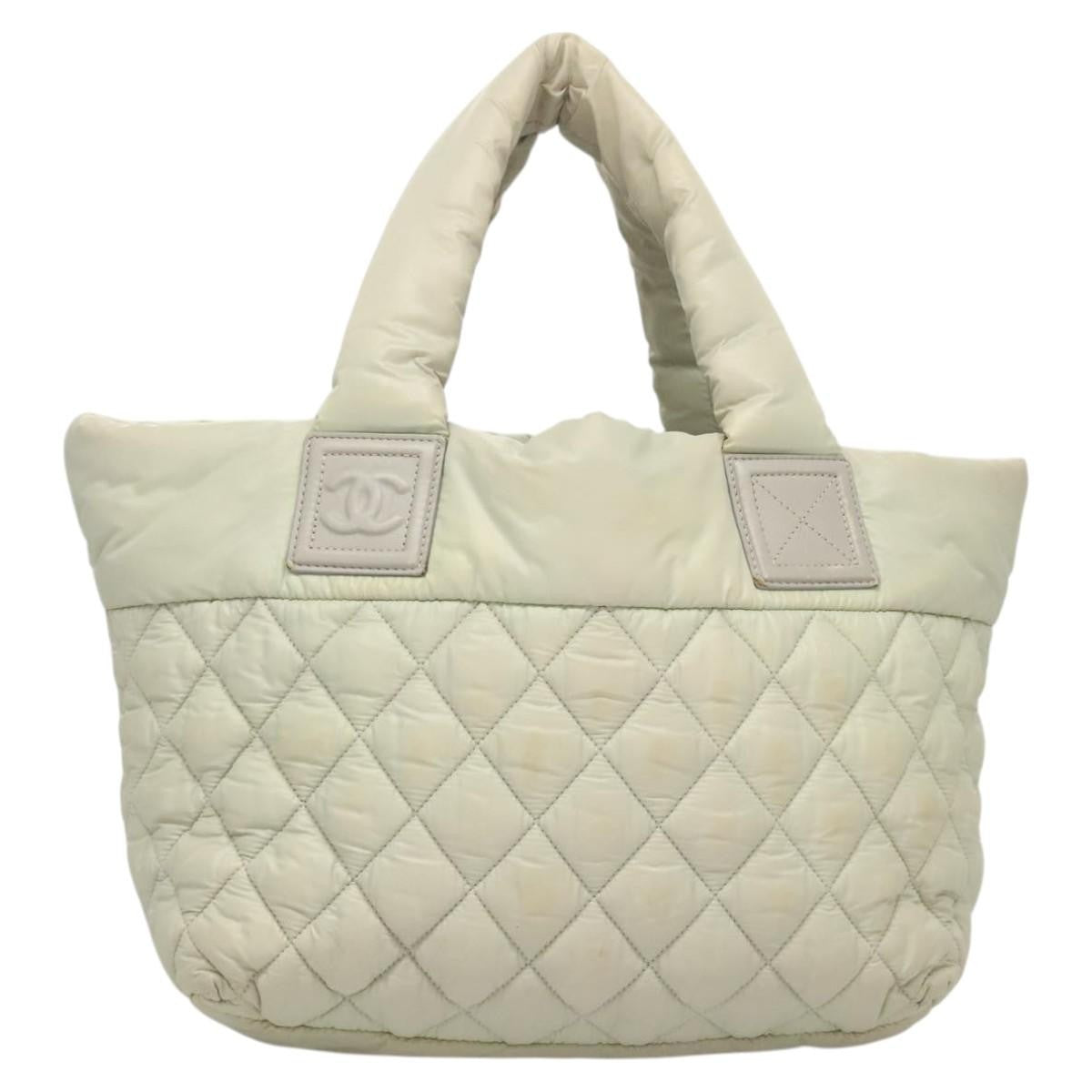 Chanel Coco Cocoon Reversible Tote Quilted Nylon, GRAY, NYLON, Tote bag