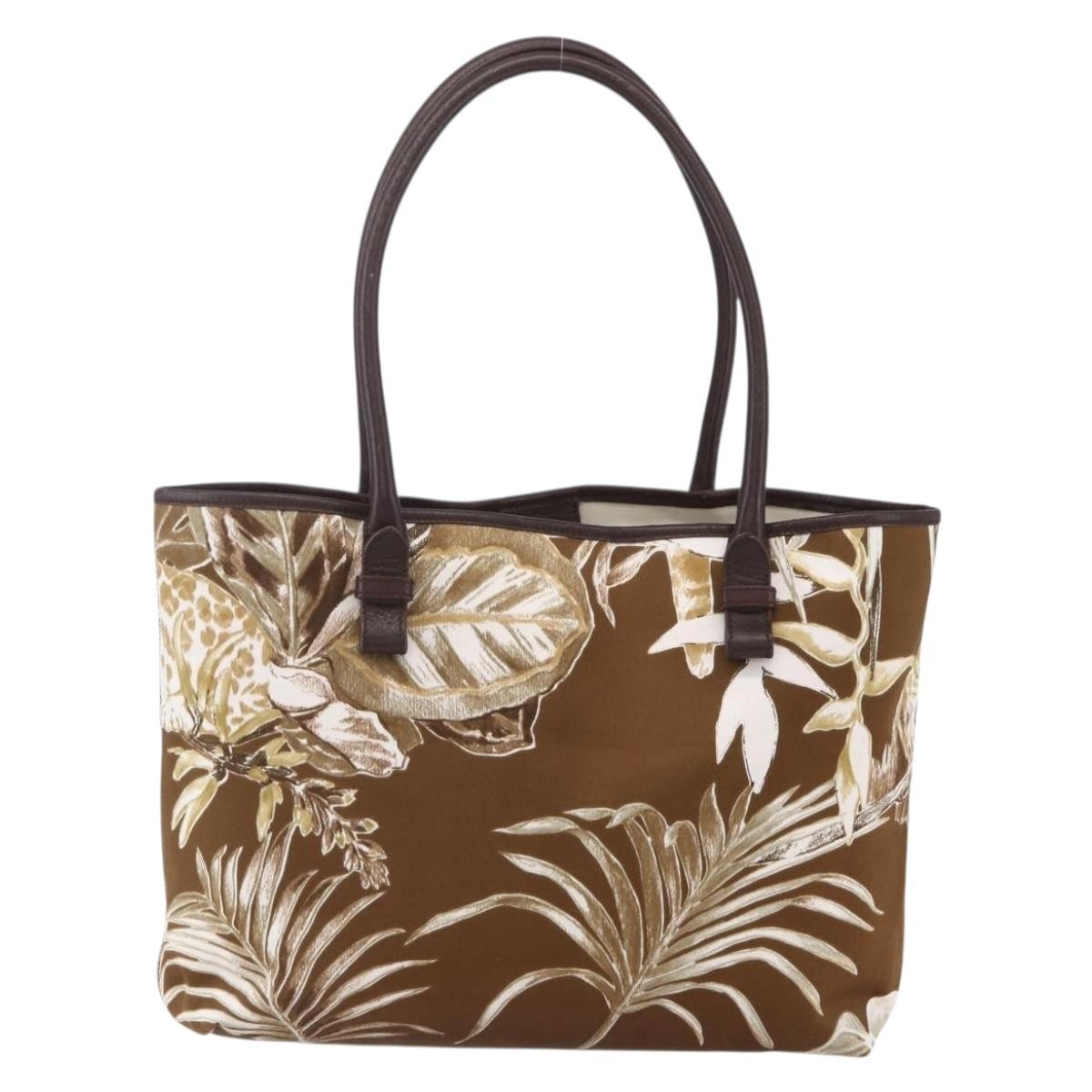 Salvatore Ferragamo Vintage Tote bag Canvas, BROWN, CANVAS, Tote bag