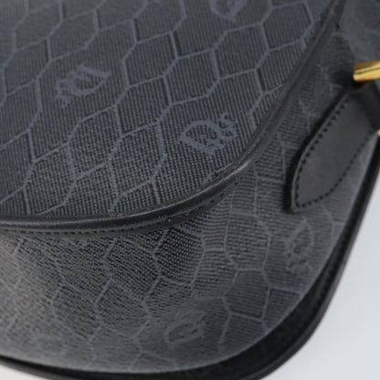 Christian Dior Vintage Honeycomb Shoulder Bag Canvas, BLACK, CANVAS, Shoulder bag