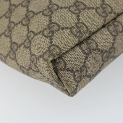 Gucci Flap Messenger GG Coated Canvas, BEIGE, PVC, Shoulder bag