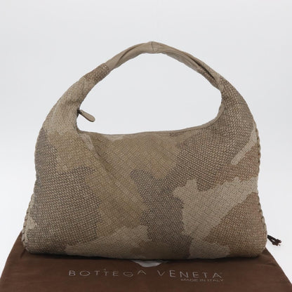 Bottega Veneta Intrecciato Shoulder bag Leather, Gray, Leather, Handbag