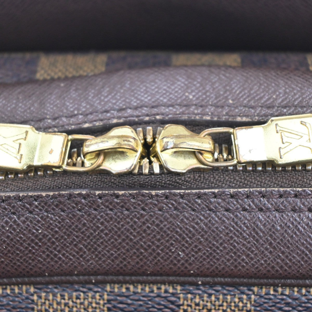 Louis Vuitton Triana Bag Damier, Brown, Canvas, Handbag