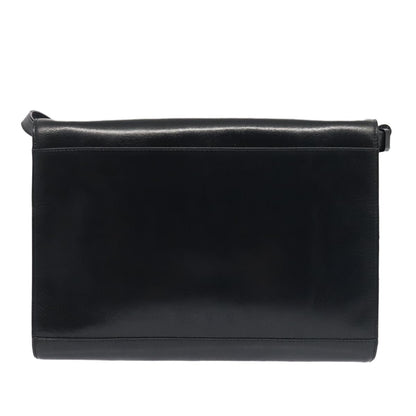 Celine Vintage Circle Logo Crossbody Bag Leather, NAVY, LEATHER, Crossbody bag
