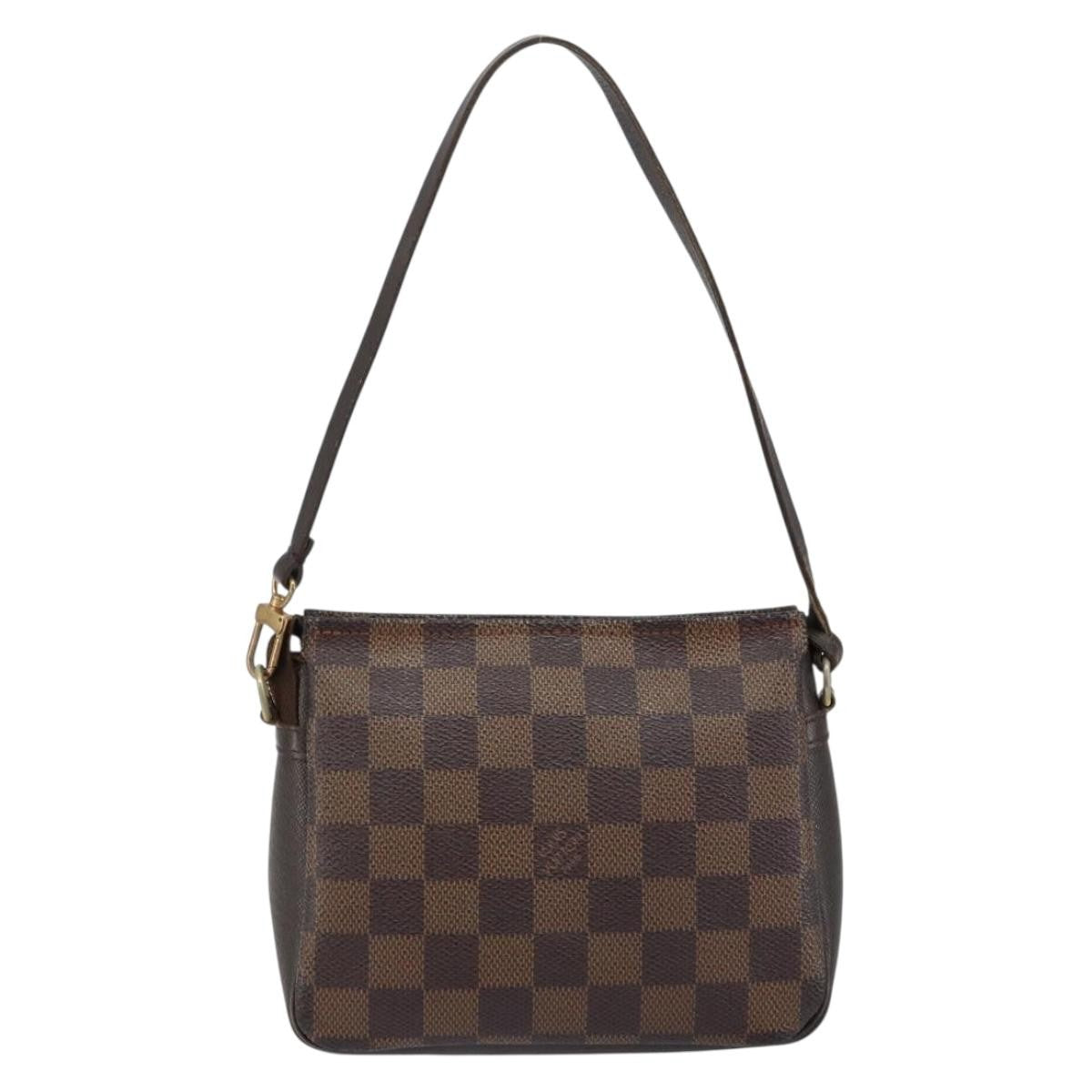 Louis Vuitton Trousse Make Up Bag Damier Canvas, BROWN, CANVAS, Clutche & pouche
