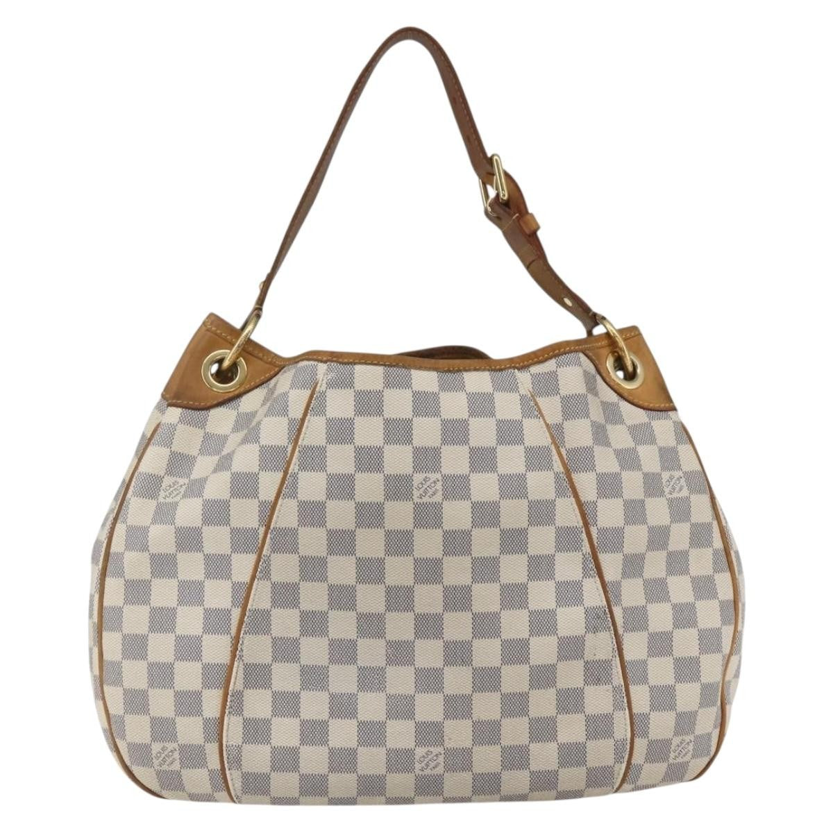 Louis Vuitton Galliera Handbag Damier, BEIGE, CANVAS, Shoulder bag