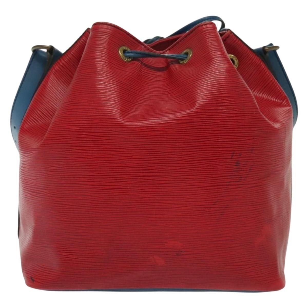 Louis Vuitton Petit Noe Handbag Epi Leather, RED, LEATHER, Shoulder bag