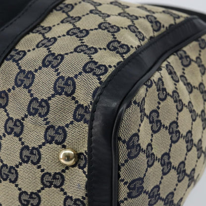 Gucci Vintage Web Boston Bag GG Canvas, NAVY, CANVAS, Travel bag