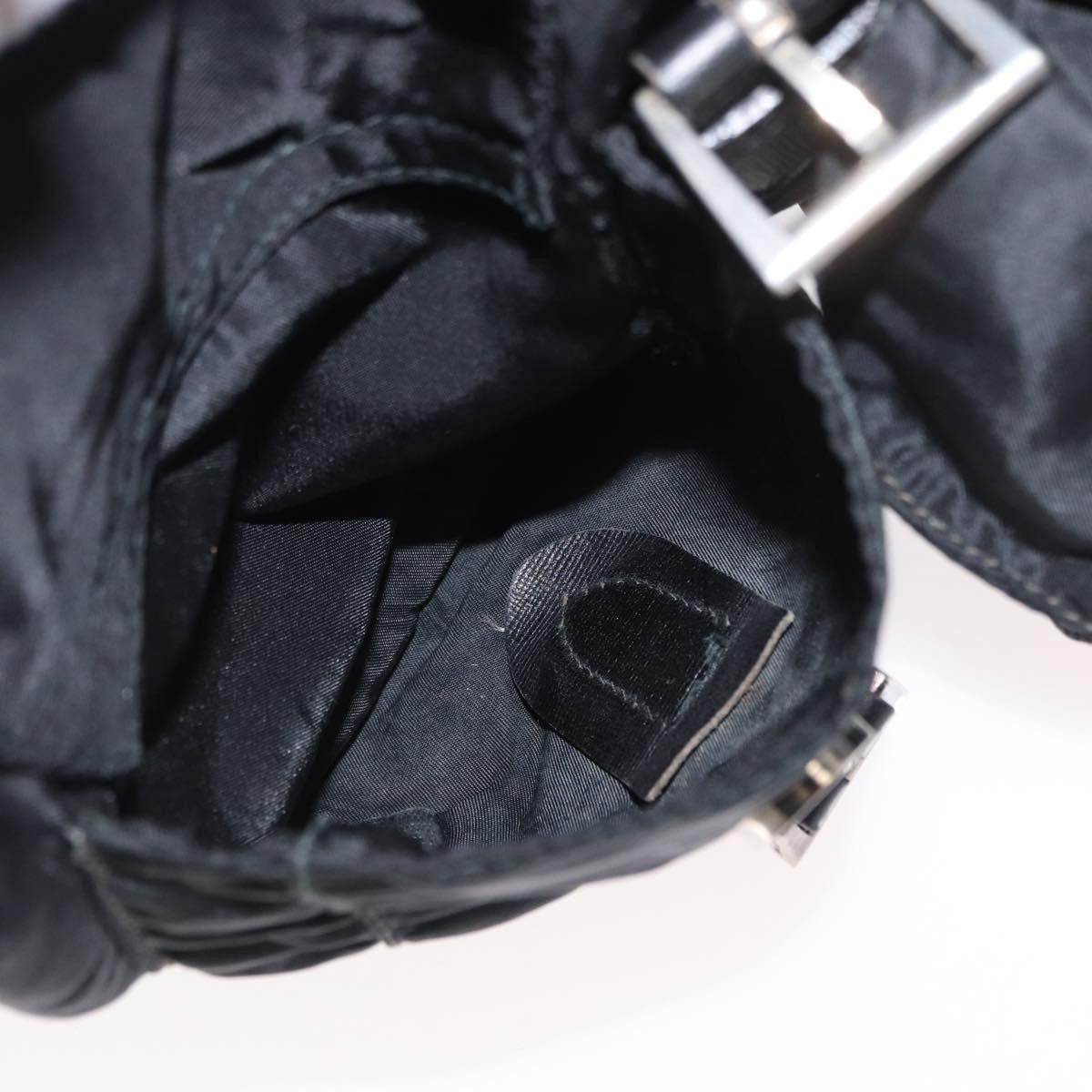 Prada Double Front Pocket Backpack Tessuto, BLACK, NYLON, Backpack