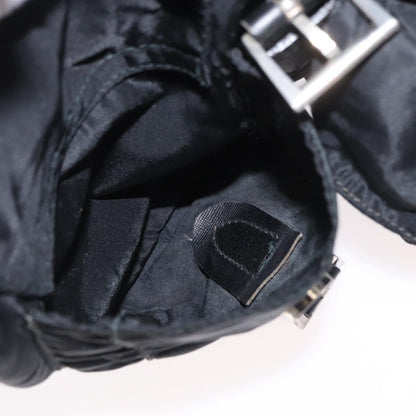 Prada Double Front Pocket Backpack Tessuto, BLACK, NYLON, Backpack