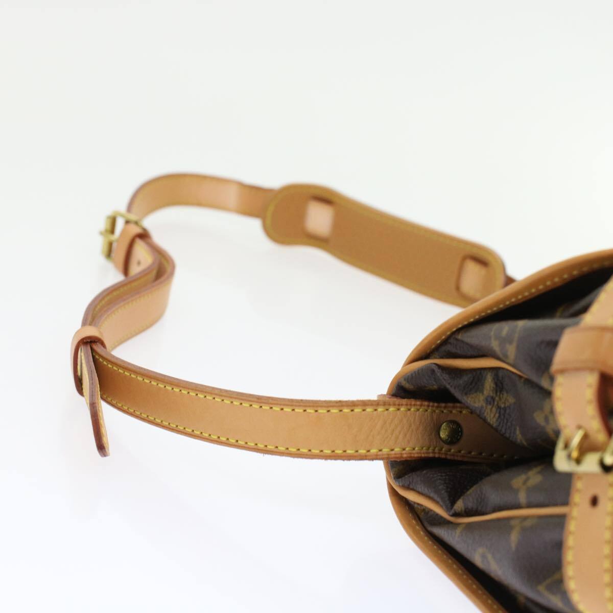 Louis Vuitton Saumur Handbag Monogram Canvas, BROWN, CANVAS, Shoulder bag
