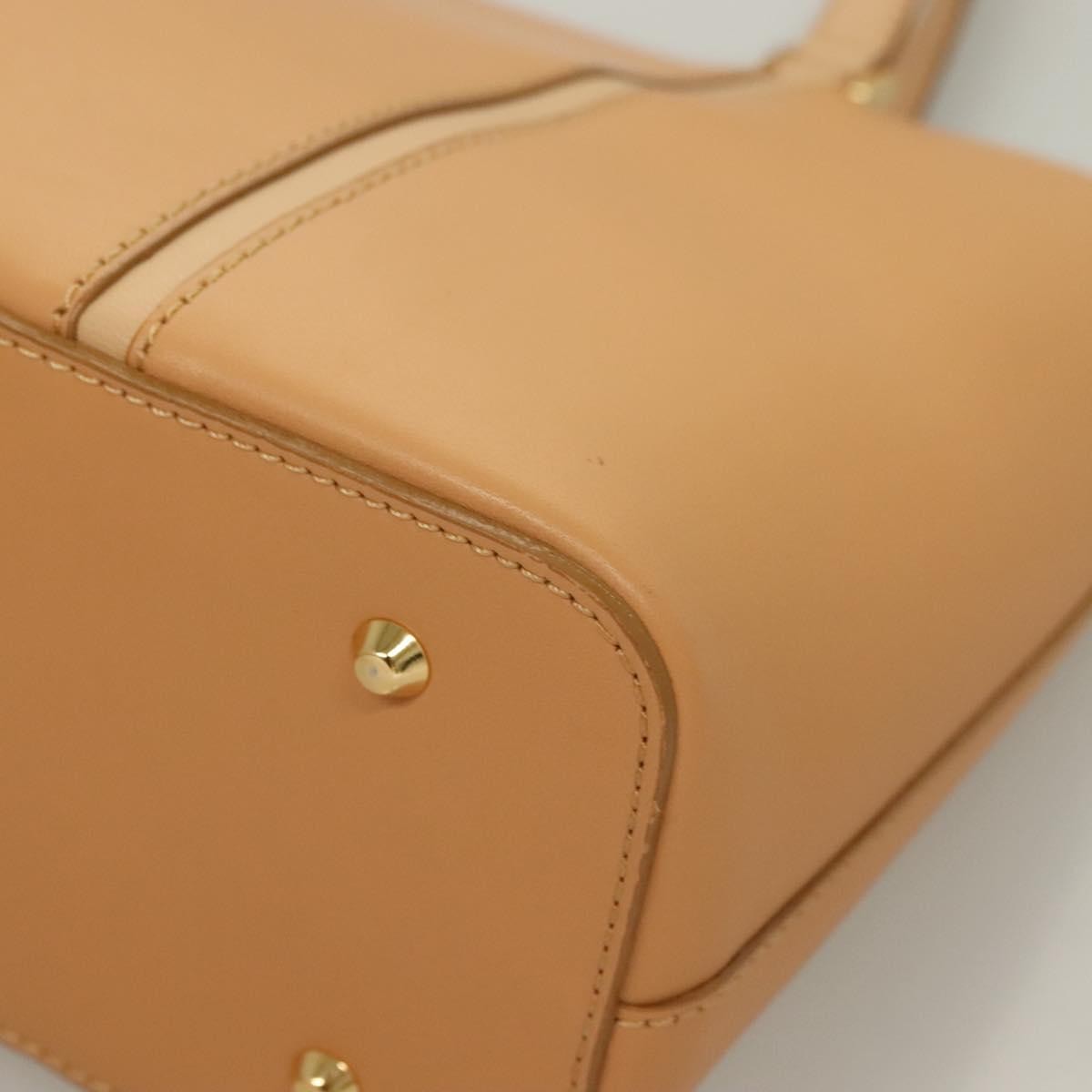 Burberry Handle Tote Leather, BEIGE, LEATHER, Tote bag