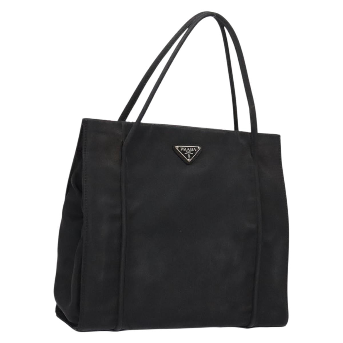 Prada cabas tessuto nylon, Black, Nylon, Handbag