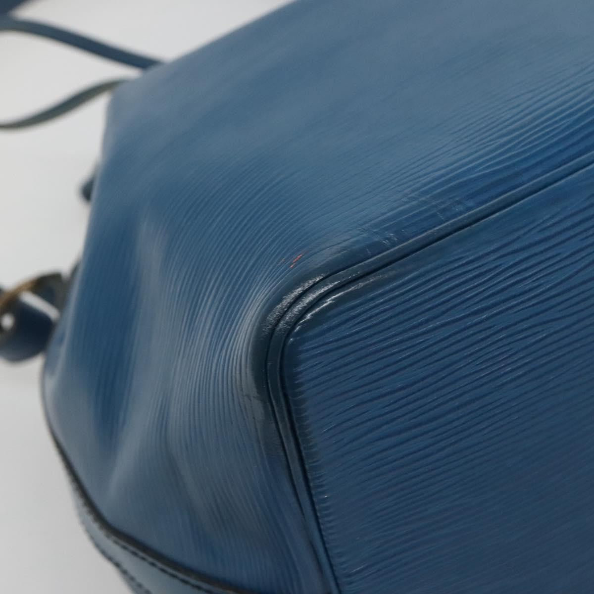 Louis Vuitton Bicolor Petit Noe Handbag Epi Leather, BLUE, LEATHER, Handbag