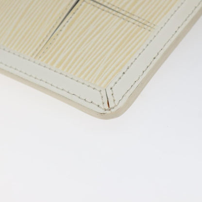 Louis Vuitton Delmonico Pochette Stretch Epi Leather, BEIGE, LEATHER, Clutche & pouche